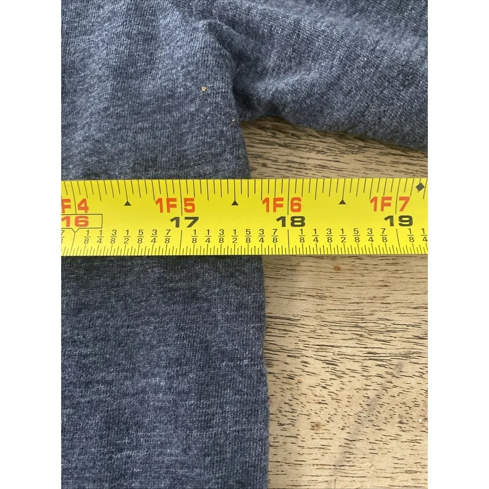 The North Face lightweight fabric Men's TShirt Blue Heather /Bl. Letters S/P NWT